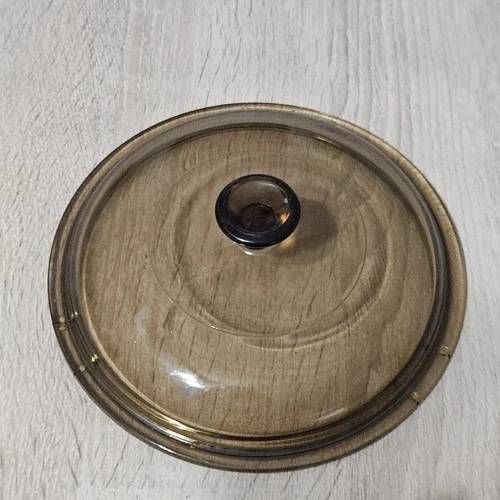 Pyrex Lid V1.5C A Amber Brown Glass  Replacement CorningWare