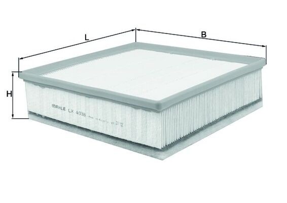 KNECHT LX 4038 Air Filter for ISUZU
