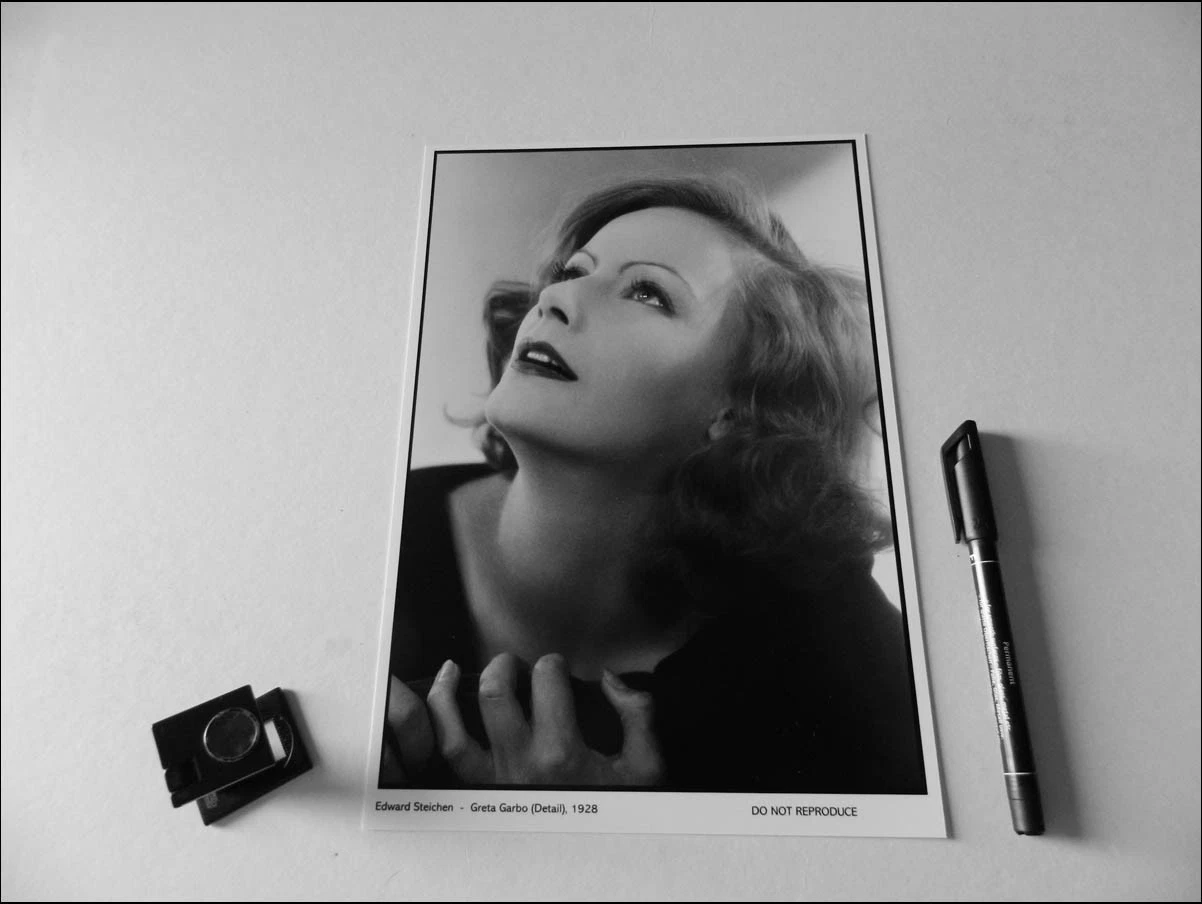 Edward Steichen. Portrait of Greta Garbo, 1928. Tirage prepress. - Photo 3/7