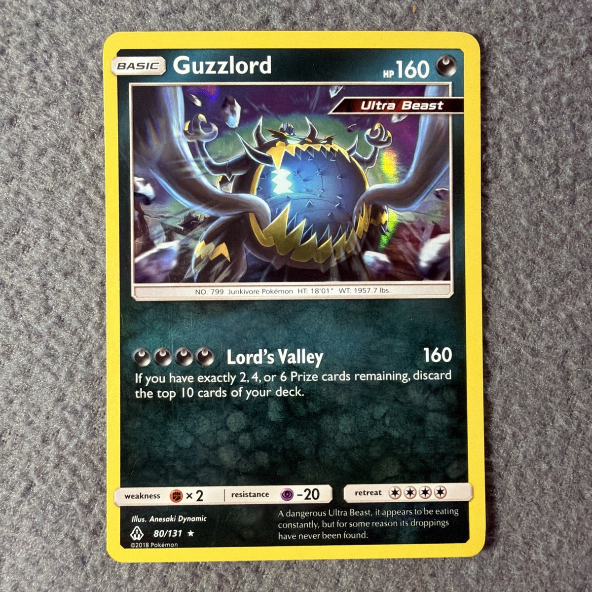 guzzlord pokemon card price Naganadel GX 224/236 Pokmon from Cosmic Eclipse for sale at best [Fighting]2 Guzzlord ex (Crimson Blaze #100/103,
