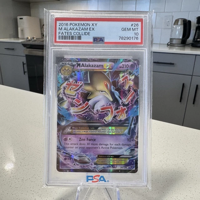 2016 Pokemon XY Fates Collide M Alakazam EX #26/124 PSA 10 GEM MINT Holo