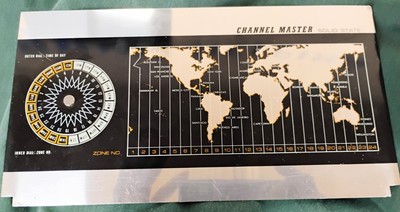 Vintage CHANNEL MASTER Multi Wave Radio 6427 World Time Zone Calculator Part