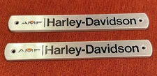 NEW OLD STOCK  Harley Davidson Fuel Tank EMBLEMS BADGES  1970s AMF