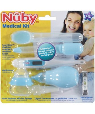 Nuby Complete Nursery Care 7-Piece Baby Medical Kit 0 Months Plus BPA Free
