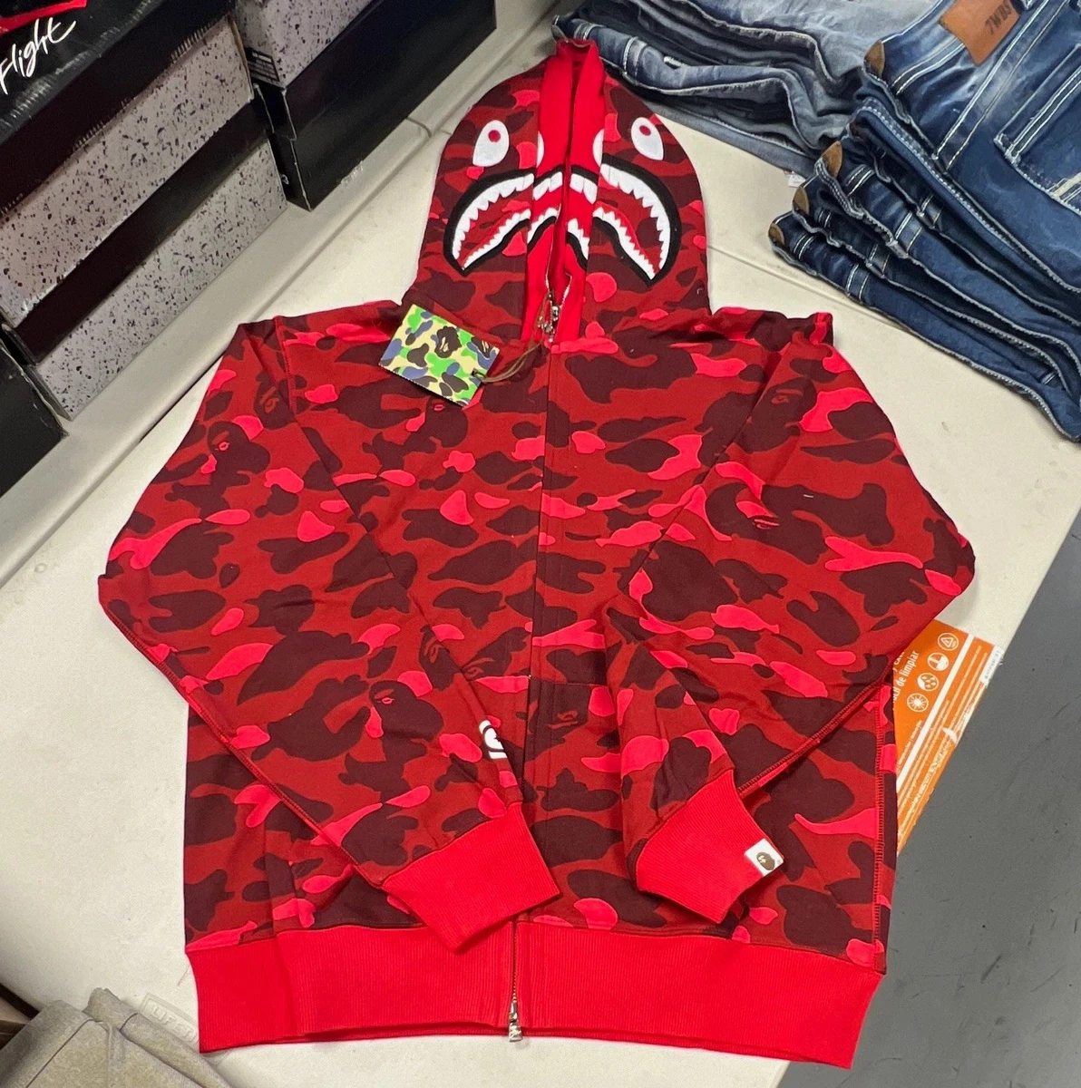Bape Red Camo In Men's Sweats & Hoodies for Sale | Shop Men's