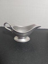 Vintage Wilton Armetale Pewter Tone Aluminum Gravy Sauce Boat