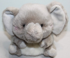 Aurora World 5" Sitting Elephant Plush Gray White 2020 Pre-Owned
