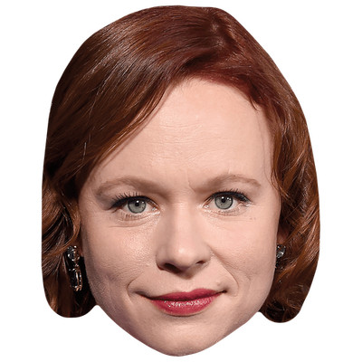 Thora Birke (Lippenstift) Großer Kopf. Größer als das Leben Maske.