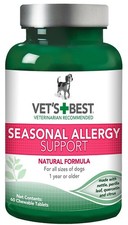 Vet s Best Dog Allergy Chews, Seasonal Chews for 60 count, Green