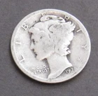 1928 MERCURY SILVER DIME ACTUAL COIN ~ Cat # 114