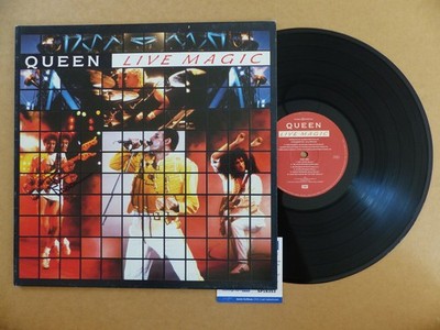 QUEEN John Deacon signed Autogramm signiert ''LIVE MAGIC'' Vinyl Schallplatte ACOA