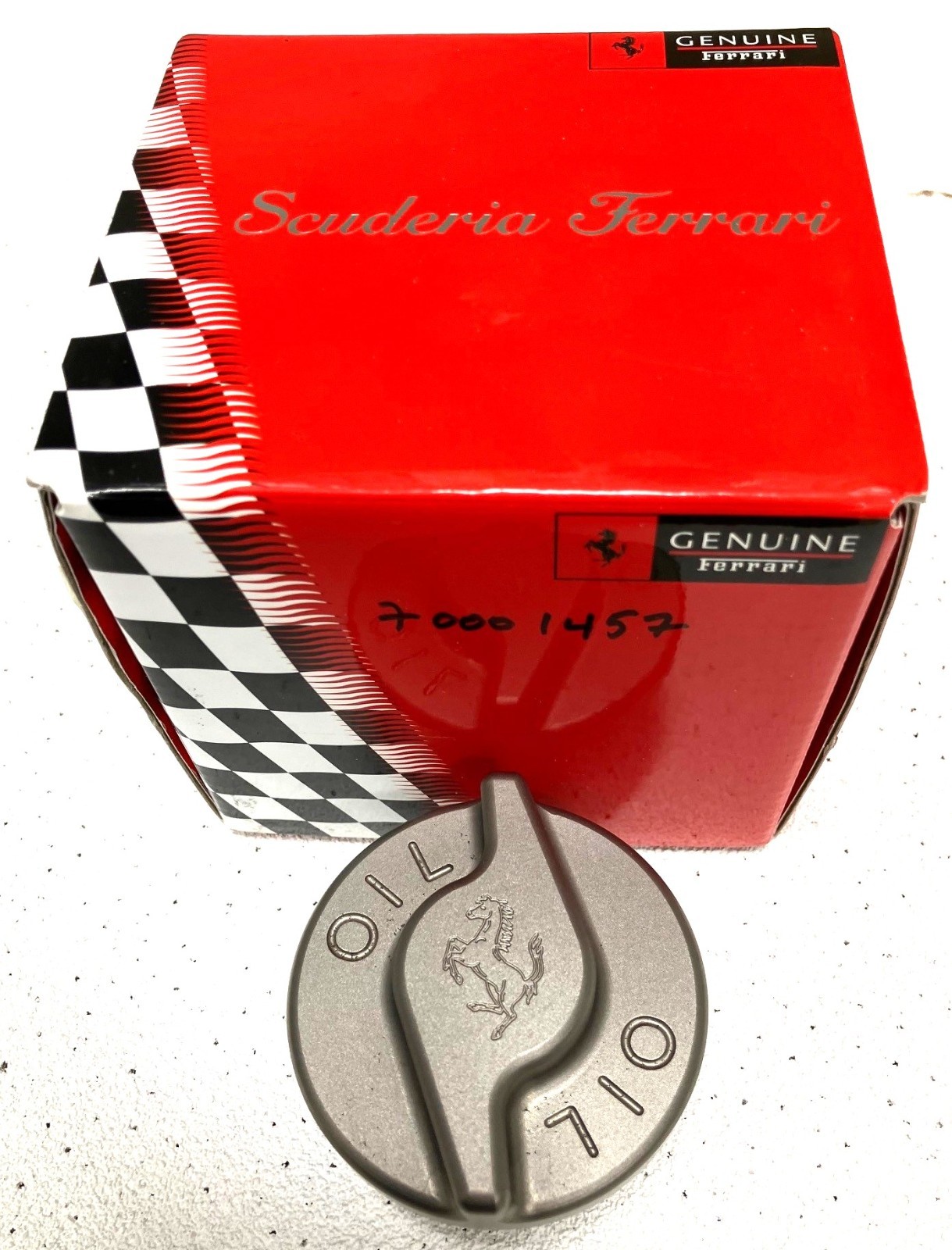 Ferrari Genuine Titanium California Oil Cap #70001457 AlgarFerrari On Sale!!!