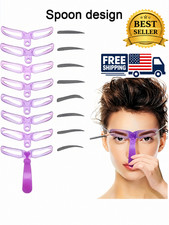 8 Styles Eyebrow Shaping Stencils Grooming Shaper Reusable Template Makeup-Tool