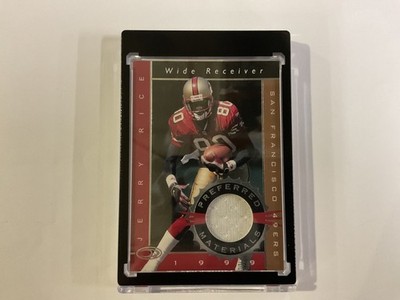 1999 Donruss Football QBC Preferred Materials White Jerry Rice 114/150A