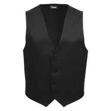 FAME (A DELTA PLUS GROUP COMPANY) 82542 Fitted Vest,Male,Black,V41,L,SM