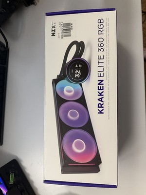 NZXT Kraken Elite 360 RGB AIO Liquid CPU Cooler- Black RL-KR36E-B2