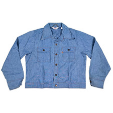 Vtg 70's Levis Panatela Tops Jean Jacket Denim Large, XL