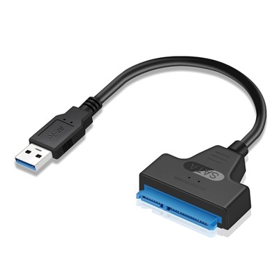 USB 3.0 zu SATA Kabel Adapter, SATA zu USB 3.0 22 Pin 2.5 Zoll Festplatte SSD...