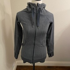 Athleta Women's XXS Full Zip Hooded Hoodie Pockets Knit Athleisure