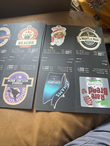 Bin 168 X Beer Pump Labels 6 X 4” Approx Double Sided - Picture 13 of 21