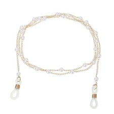 Beaded Glasses Chain, Eyeglass Chain Eyewear Retainer, Pearl