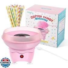 Cotton Candy Machine, Mini Cotton Candy Maker for Kids, Pink Vint