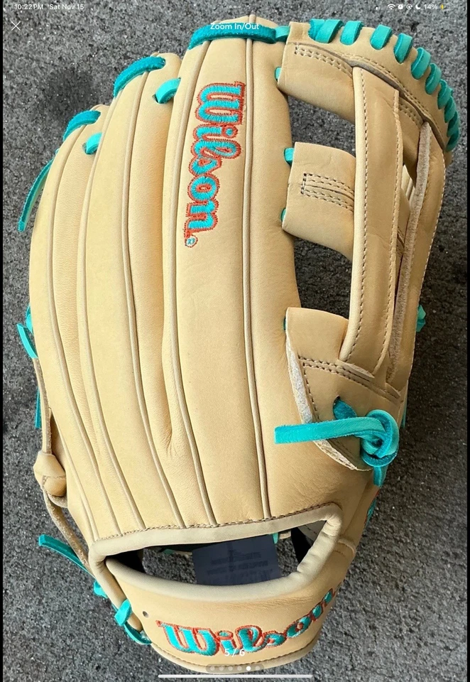 Guante de béisbol Wilson A1000 12" DW5 utilitario para campo exterior A10RB25DW5 Foto 2 de 4