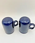 Vtg Fiesta Fiestaware Range Stove Top Salt Pepper Shakers Set Pair Cobalt Blue