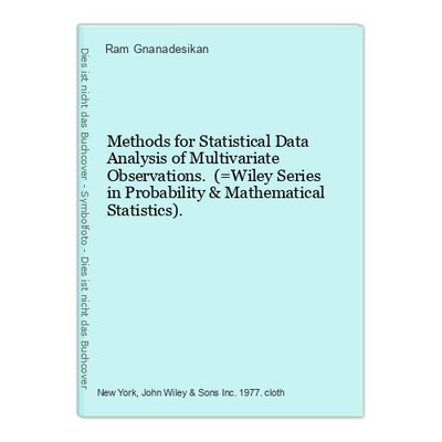 Methods for Statistical Data Analysis of Multivariate Observations. (=Wiley Seri