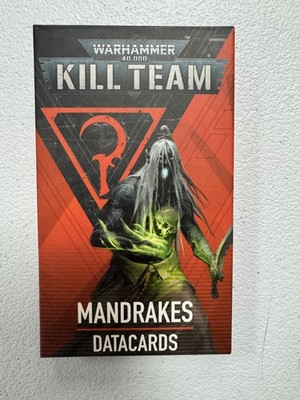 Warhammer 40K Kill Team Mandrakes Datacards pack sealed new 3826