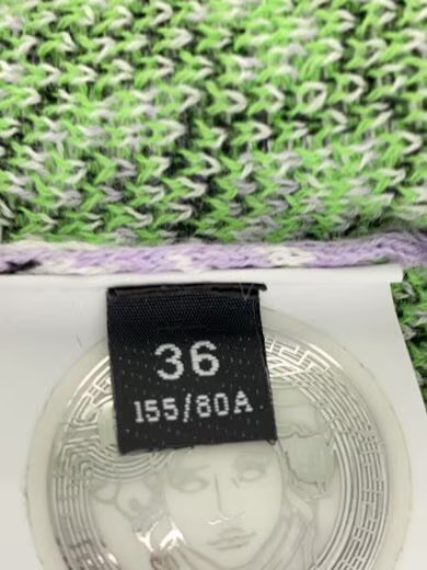 VERSACE / Knit sweater (thin) / Size 36 / Cotton / Multicolor / A88420 thumbnail 4