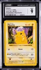 1999 POKEMON BASE SET SHADOWLESS RED CHEEKS #58 PIKACHU CGC 9
