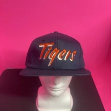 Vintage Detroit Tigers Hat Snapback MLB Baseball Twins Enterprise Blue Cap NWT