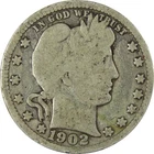 New Listing1902 S Barber Silver Quarter G Good 25c Coin SKU:CP888