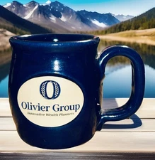 Sunset Hill Stoneware Oliver Group Innovative Wealth Planners Souvenir Blue Mug