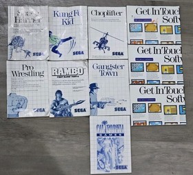 10 Sega Master System Games Boxed TESTED