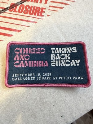Coheed & Cambria With Taking Back Sunday Venue Patch 9/15/25 Petco Park