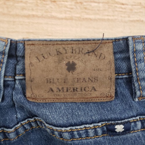 Lucky Brand Pants Boys 16 Blue Outdoors Straight Medium Wash Denim Casual Adult* - Picture 11 of 15