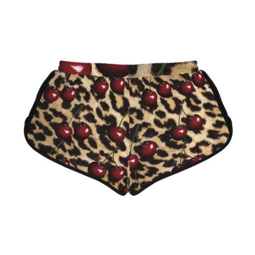 Cheetah Print Shorts, Animal Print Lounge Shorts, Women's Casual Bottoms, Safari - Picture 3 of 6