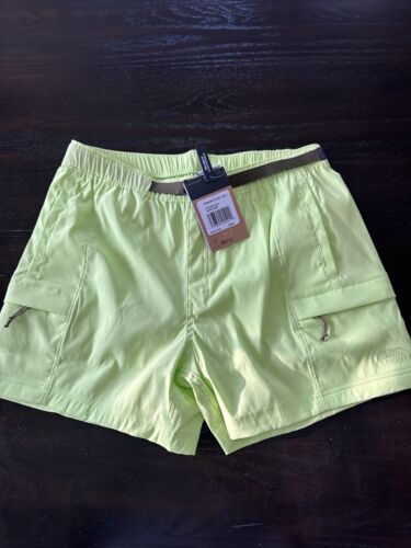 The North Face Men CLASS V Belted Short 4in Green Medium New With Tags - Afbeelding 1 van 8
