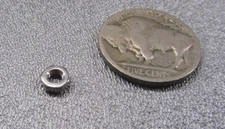 A2 Stainless Hex Nut Metric RH, M3 x 0.5 x 5.5 mm W x 1.8 mm H, 200 pcs