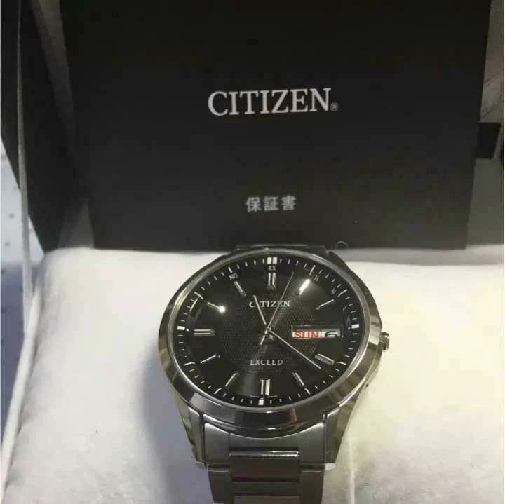 Citizen EXCEED AT6030-51E Black Analog Men's Watch