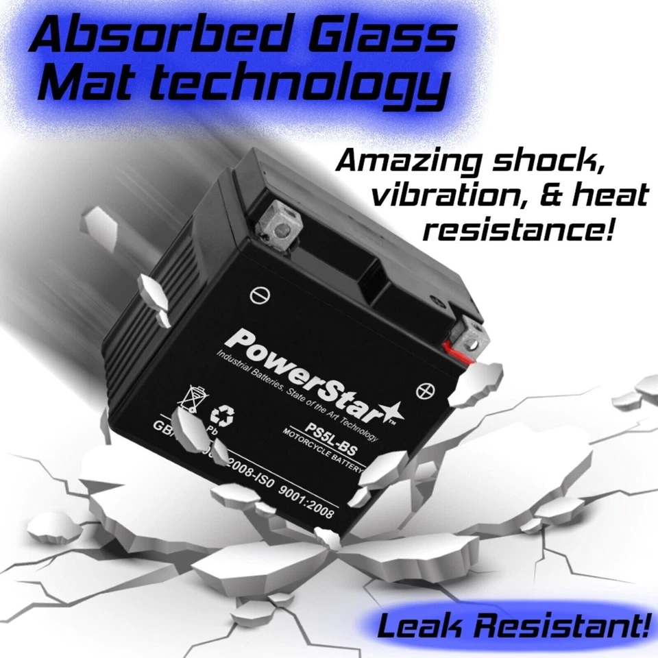 Replacement YTX5L-BS battery for HUSABERG FC470E/FX470E (Electric Start) Bikes - Image 3 of 4