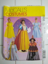 UNCUT Size 4-6 McCall's 2856 Girl's Storybook Princess Costume Pattern