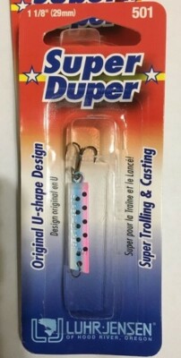 Luhr-Jensen Super Duper Fishing Lure 1-1/8'' 501 Rainbow Trout 1303-501-0314