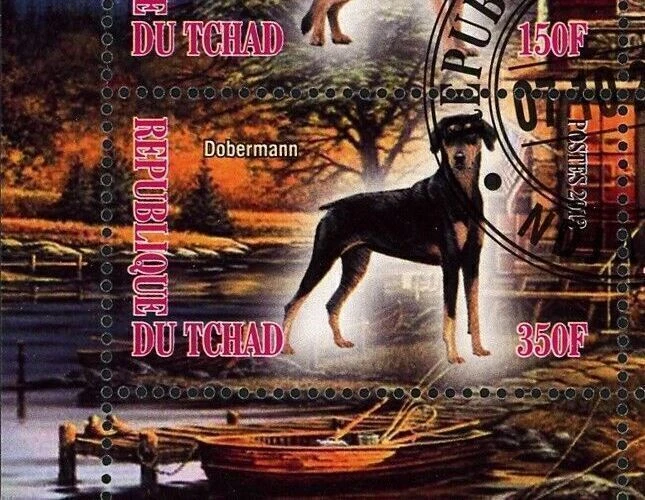 Dogs Stamp German Berger German Dog Doberman Dalmatian S/S MH - Image 4 of 4