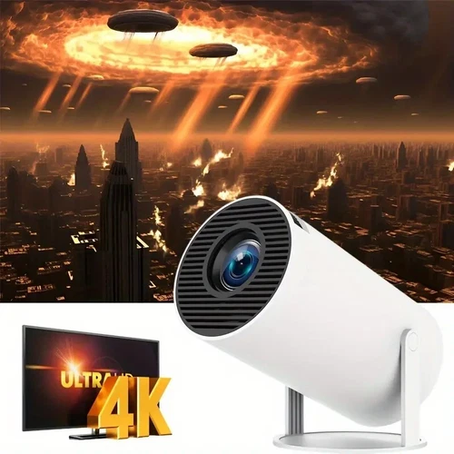 4K Mini Projektor 20000 Lumen LED 1080P WiFi Bluetooth UHD tragbares Heimkino - Bild 1 von 74