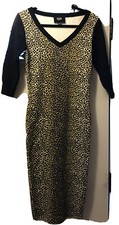 Authentic Dolce Gabbana Midi Dress Leopard Size M/L. Great Condition
