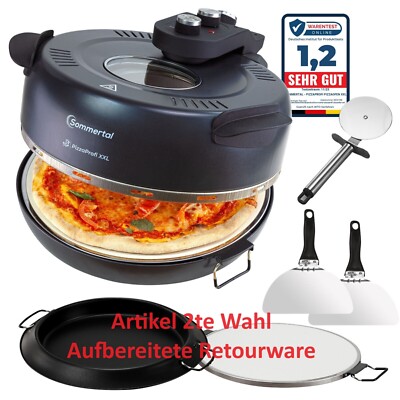 Sommertal PizzaProfi XXL Pizzaofen   Pizzamaker 39cm   5-tlg Set 2te Wahl