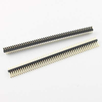 10Pcs Gold Plated 1.27mm Pitch 2x50 Pin 100Pin Male Double Straight Header Strip